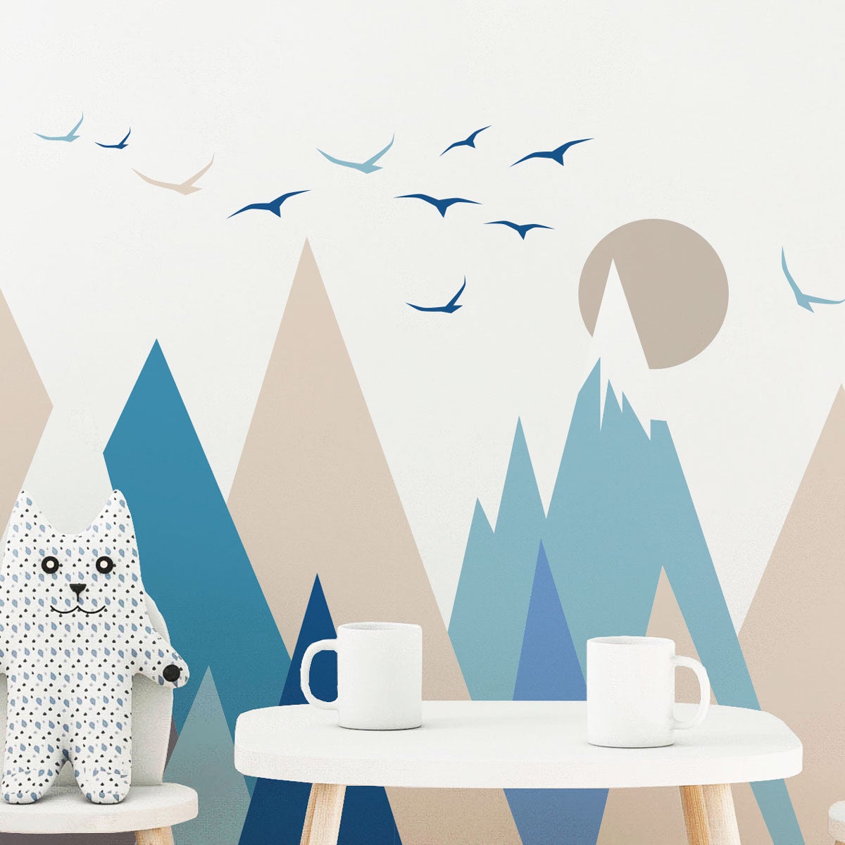 Adesivo bambino di montagna scandinavo nicoka - Sticker adesivo - adesivi murali - 60x90cm - 4