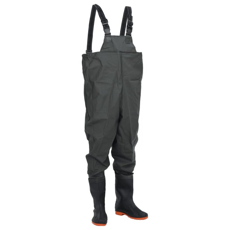Waders da pesca, waders da pesca per uomini caccia donne waders con stivali verdi impermeabili-taglia 47 con gancio | Leroy Merlin