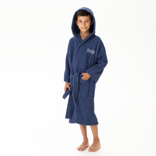 Peignoir enfant brodé 100% coton, PSG PARISIAN