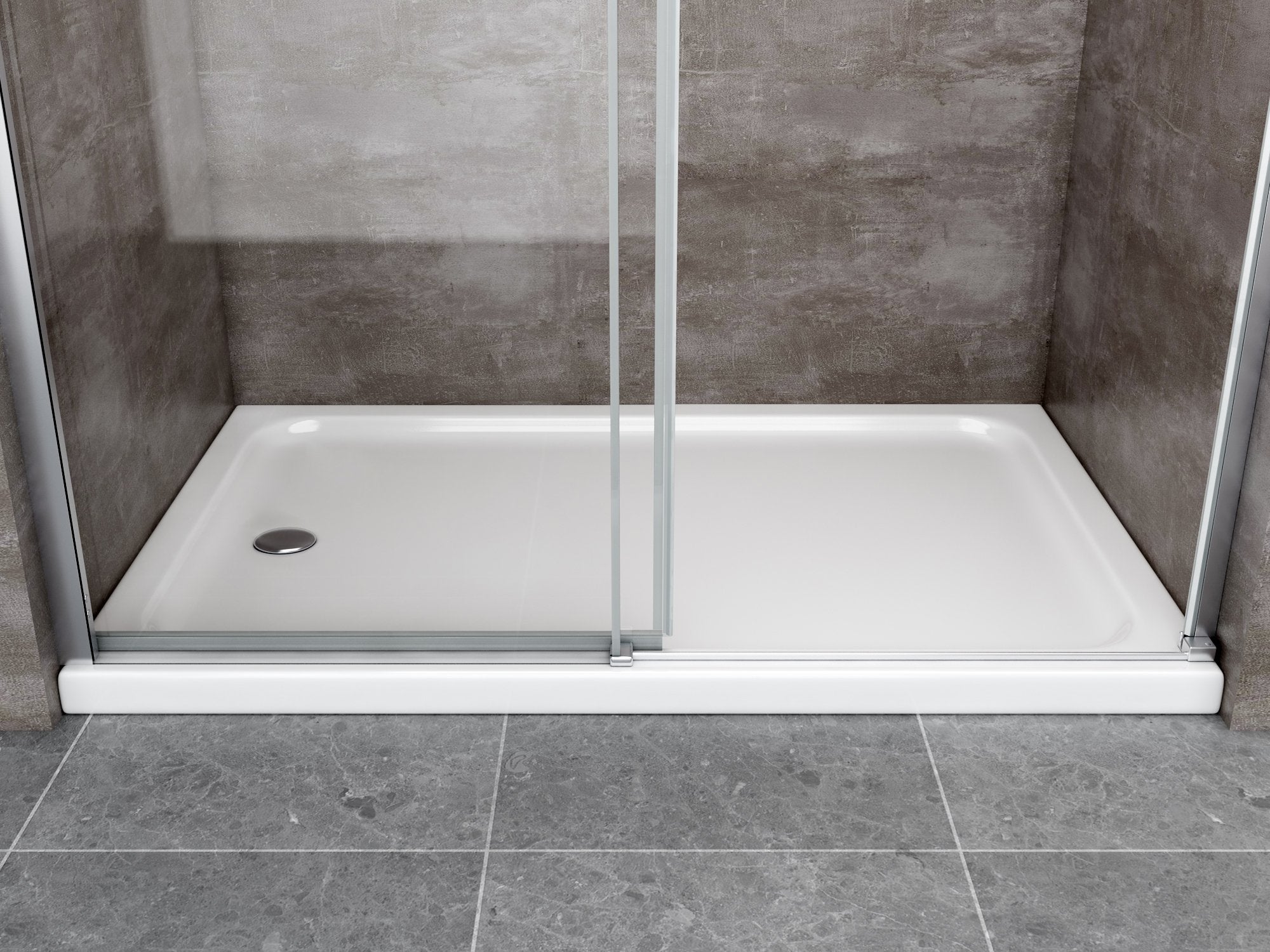 Porta doccia vetro 8 mm per installazione in nicchia Altezza 190 cm installazione reversibile cm 110 (regolabile 108-110,5) - 8