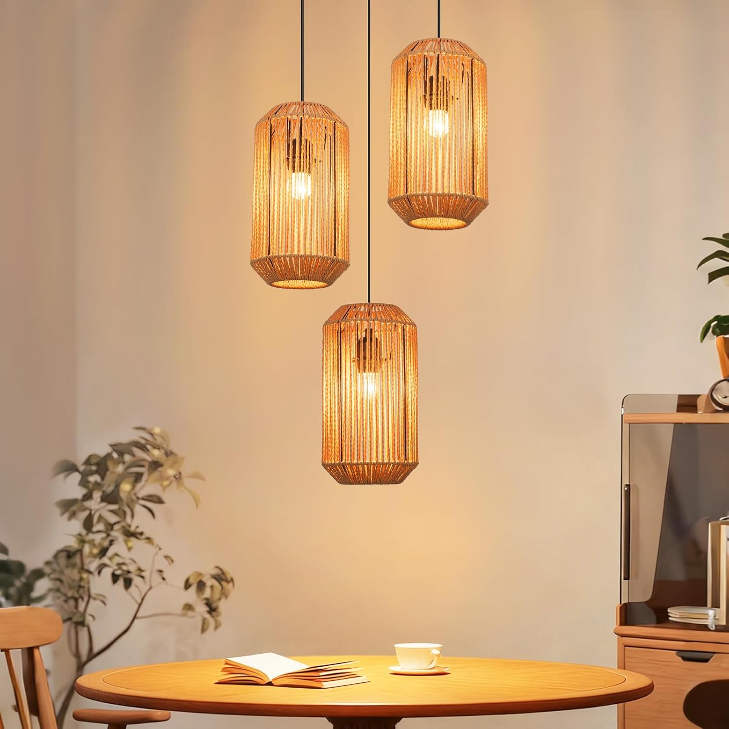 ZMH Lámpara Colgante Para Comedor, 1 Llama, Moderna, 150 Cm, E27, De Cristal, Para Pasillo. | Leroy Merlin