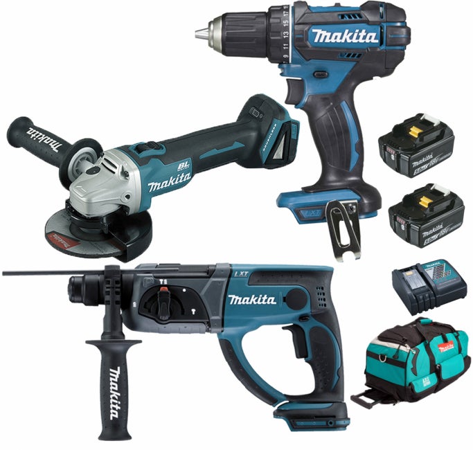 Pack 3 outils 18V LXT (2x5,0 Ah) dans sac LXT600 - MAKITA DLXCBO056 - 6