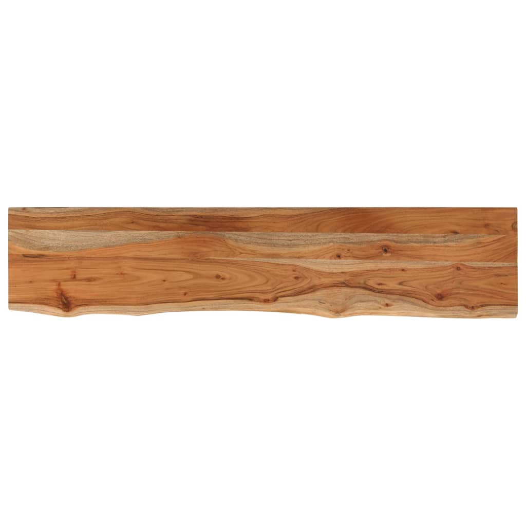 Tablero rectangular madera de acacia borde vivo 180x30x2,5 cm - 2