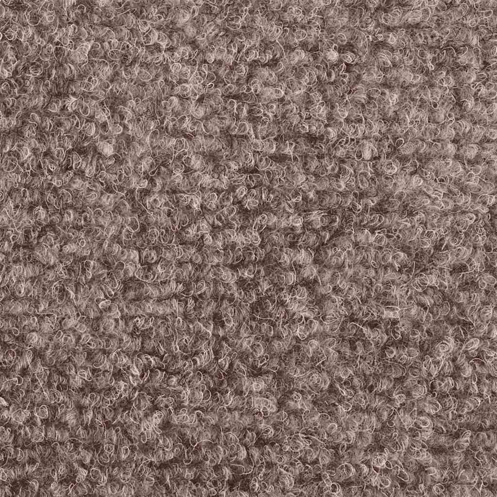 vidaXL Tapis d'escalier auto-adhésifs 30 pièces 56 x 17 x 3 cm Marron clair Demi-rond - 6