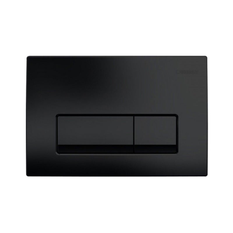Pack WC Bati-support Geberit + WC Swiss Aqua Technologies Infinitio sans bride + plaque Delta 50 noir mat - 4