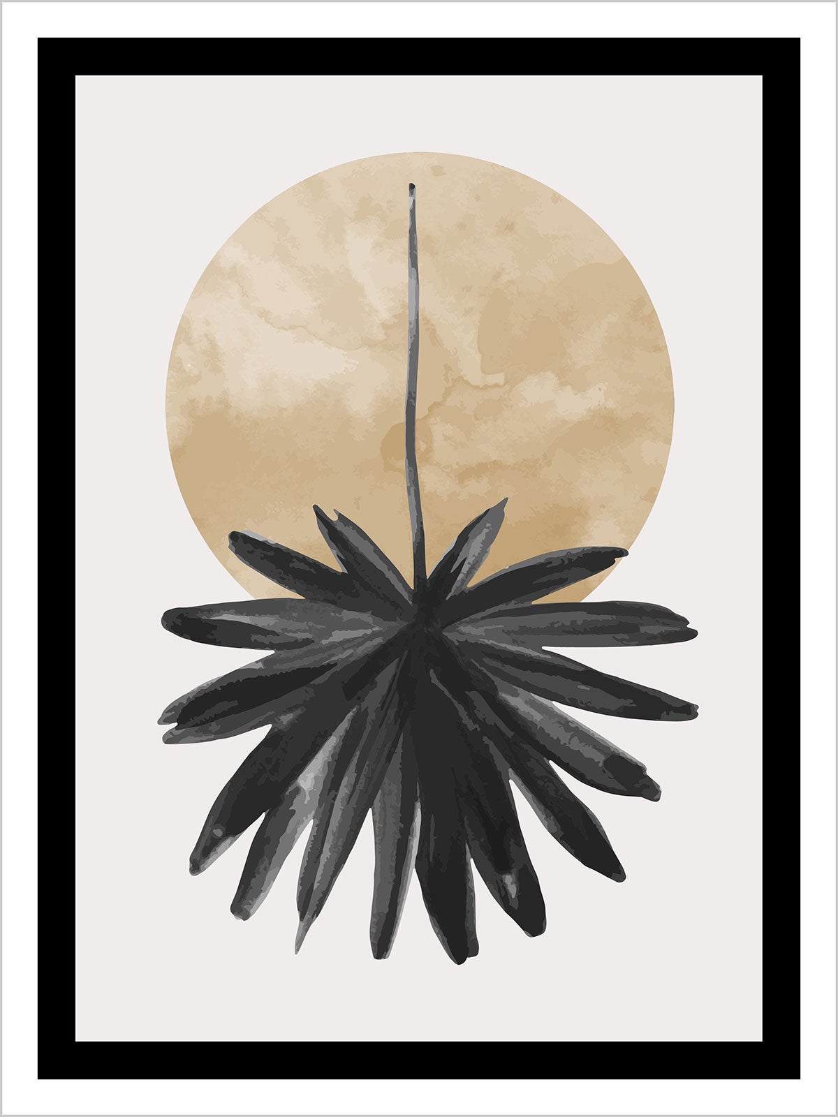 Affiche / Poster - Soleil Design - Bordure noire - 40x50 cm | Leroy Merlin