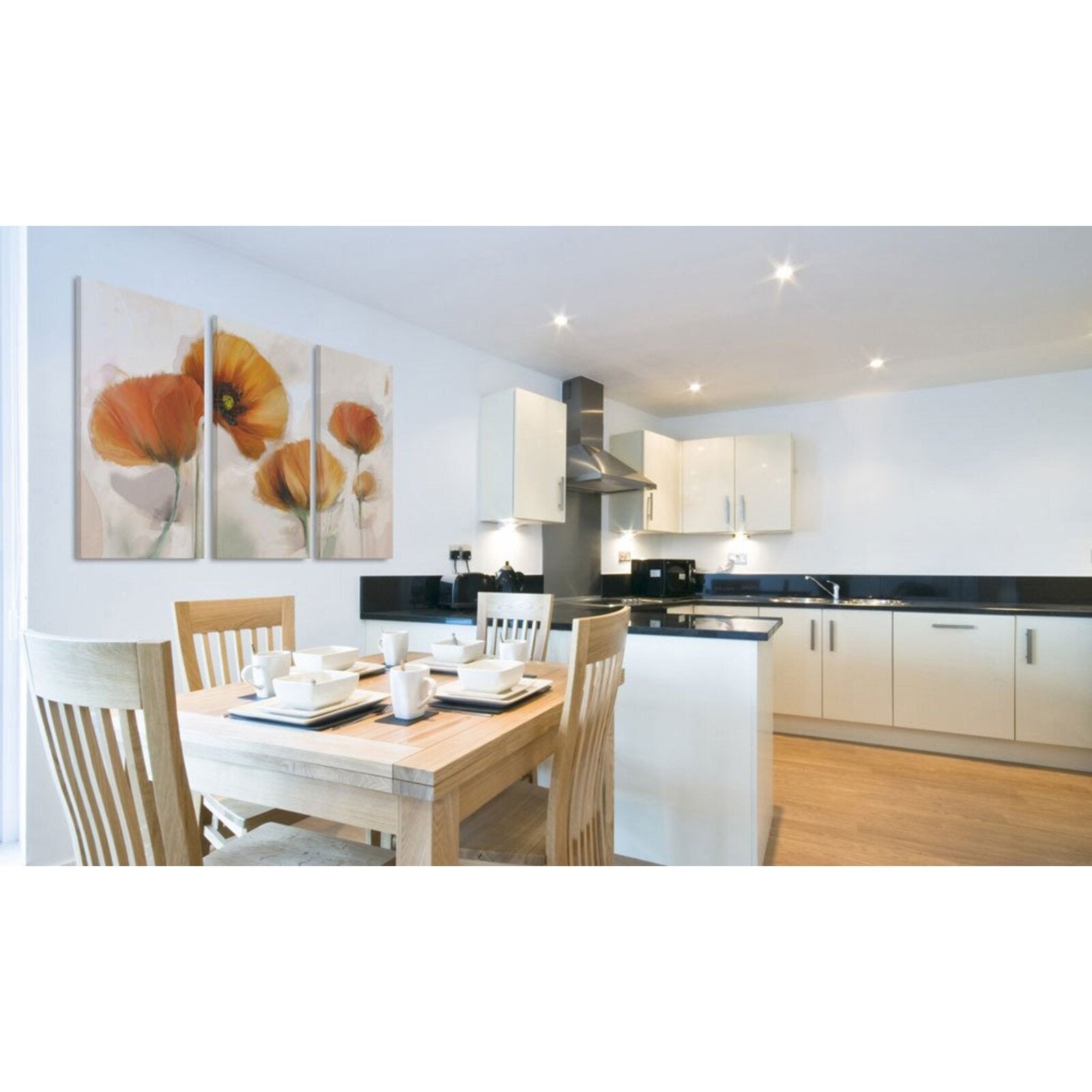 Tableau coquelicots artistiques - 60 x 40 cm - 2