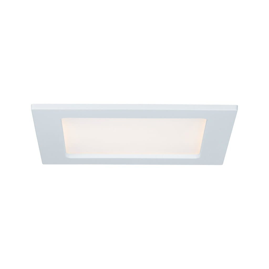 Plafon wpuszczany kwadratowy QUALITY LINE LED 12W Ciepła biel 780lm biały wym: 0,5 x 16,5 x 16,5 cm IP44 Paulmann