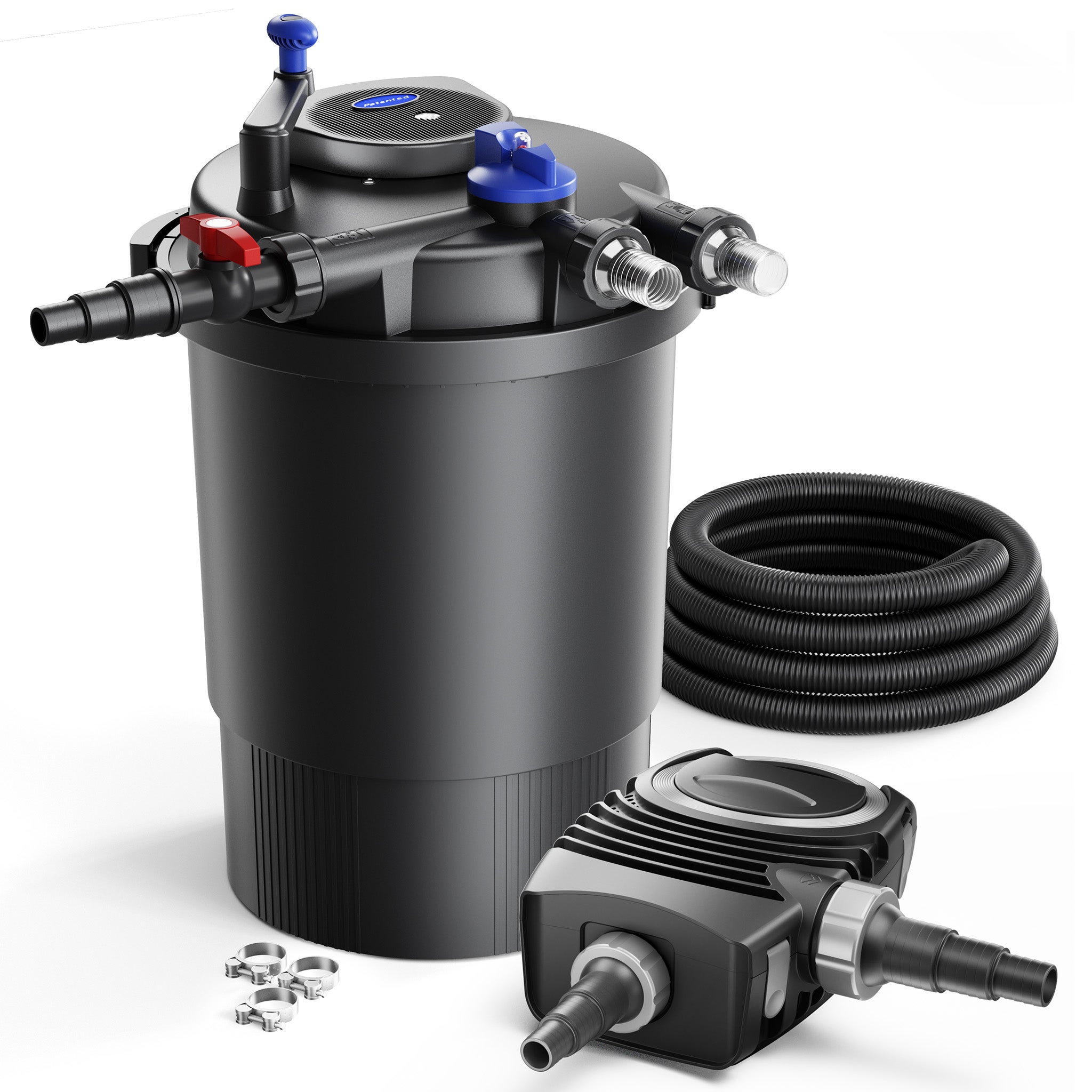Kit complet: CPF-30000 Filtre de bassin à pression jusqu’à 12000 L avec ...