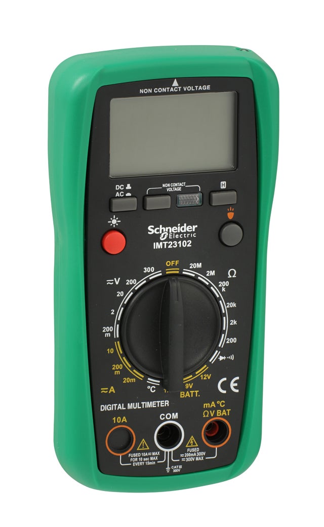 Multimètre numérique Cat III (300V) écran LCD - Schneider