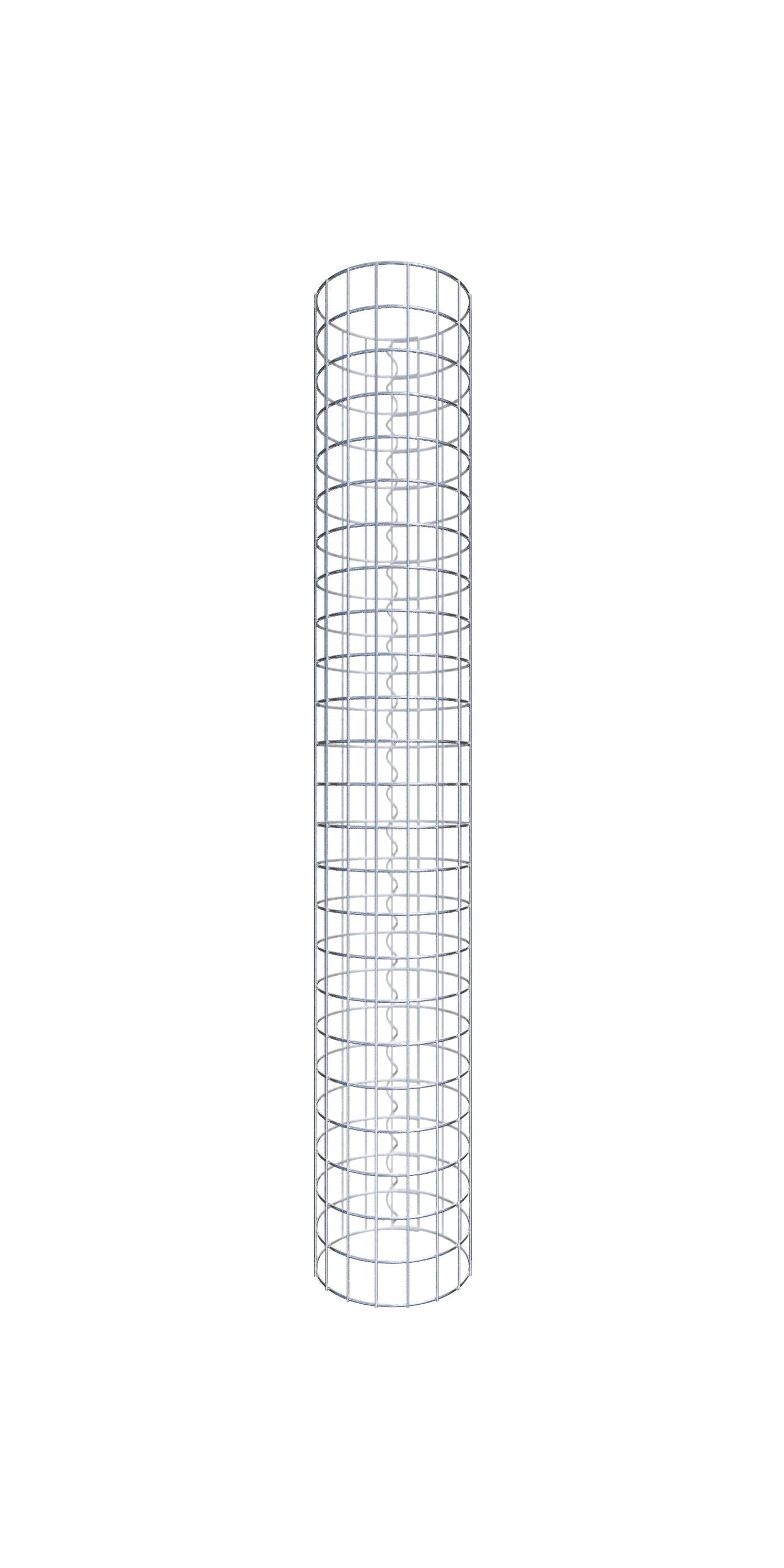 Kolumna gabionowa średnica 27 cm MW 5 x 5 cm okrągła - wysokość: 120 cm
