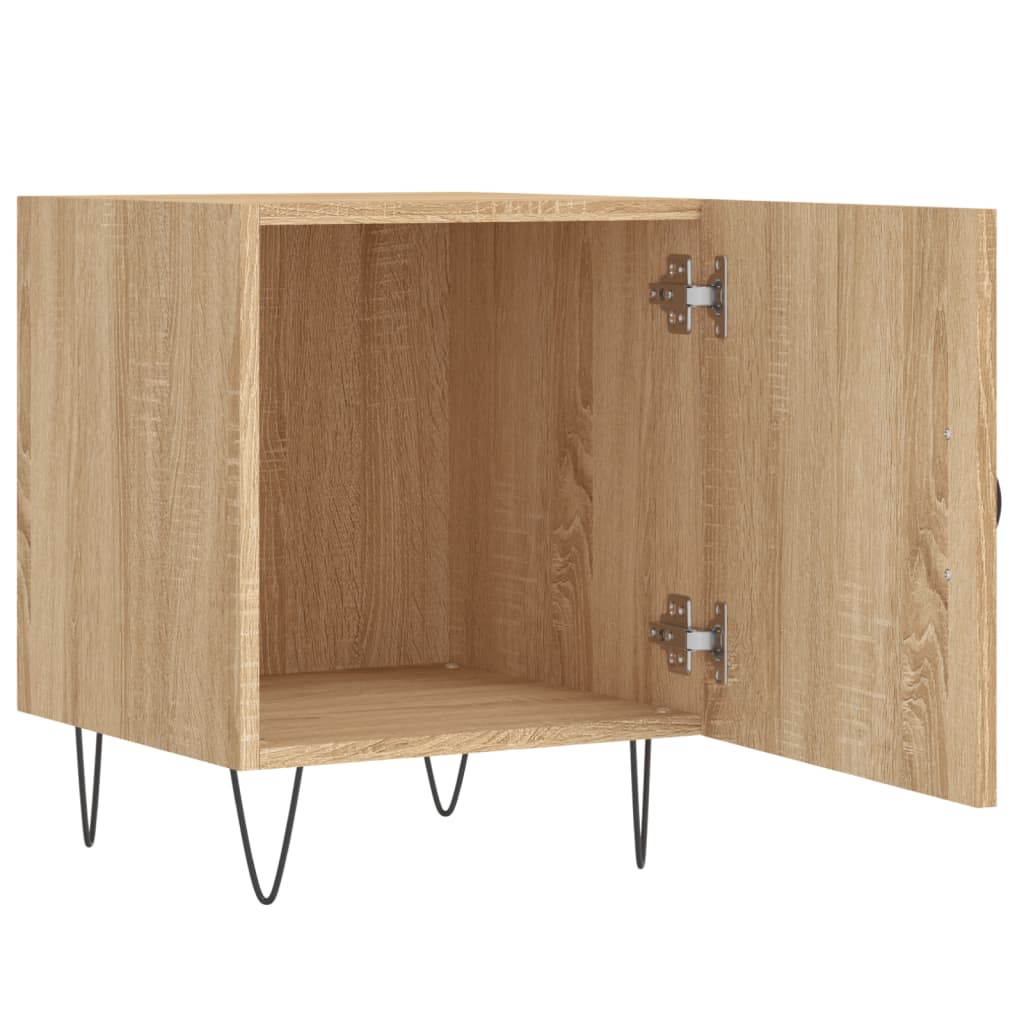 Table de chevet chêne sonoma 40x40x50 cm bois d’ingénierie - 4