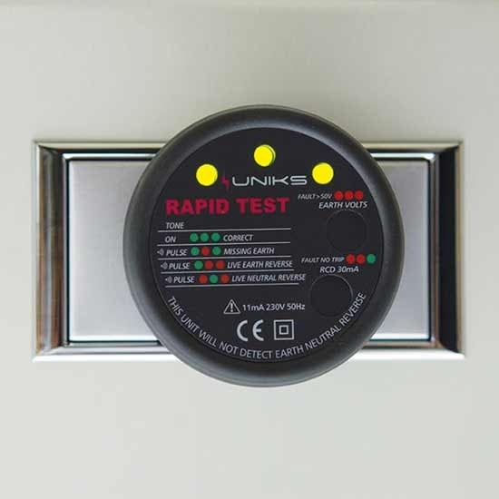 Tester per prese digali Rilevatore di tensione intelligente RCD GFCI NCV Test di tensione EU US UK Spina Terra Zero Line 30mA Rilevatore di prese  1420