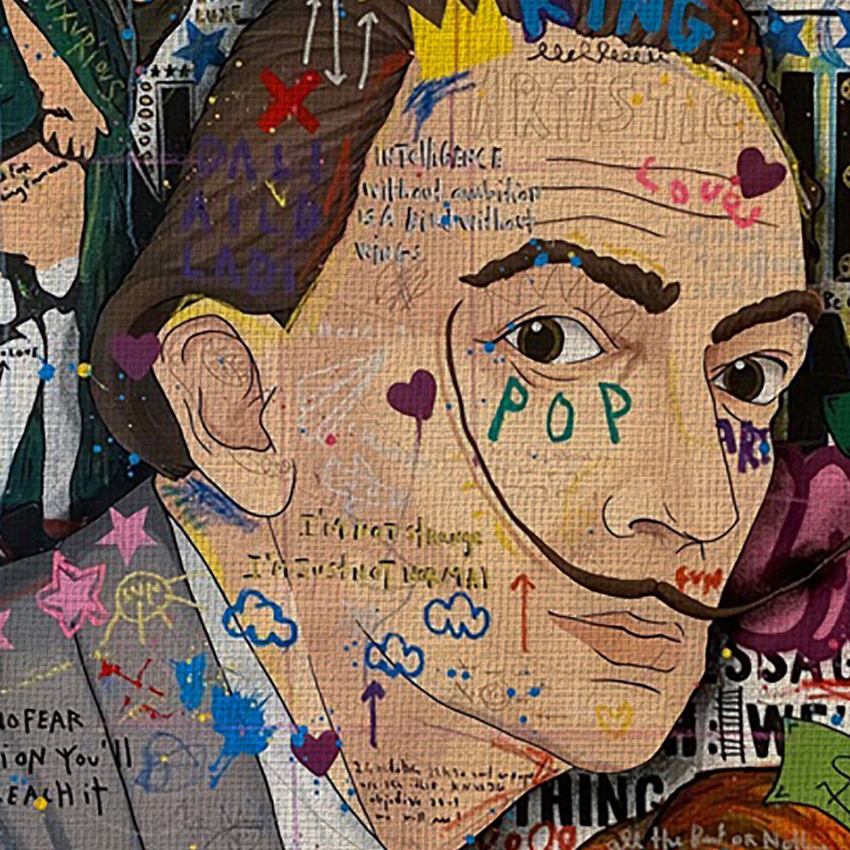 Toile contemporaine sur châssis bois format 70x100 cm - 2