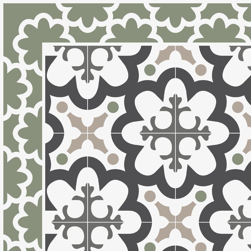 Tapis antidérapant - Cassandre - vinyle - int./ext. - Vert - 50x200cm - 5