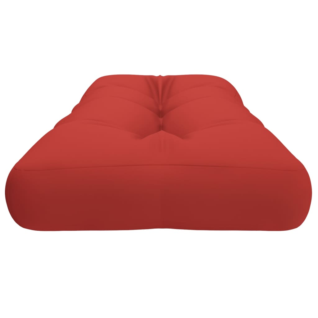 Coussin de palette rouge 120x40x12 cm tissu vidaXL - 6