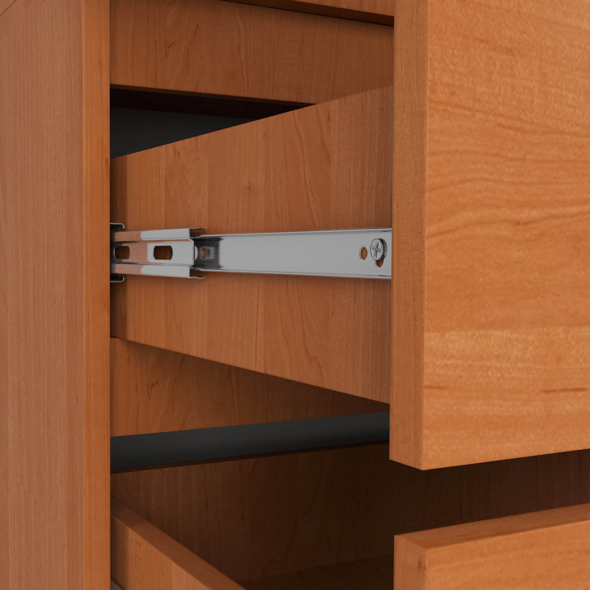 Armoire avec surmeuble AKORD S90 Aulne 90 cm 2 portes 2 tiroirs façade Aulne 6 étagères 90x51x234 cm - 5