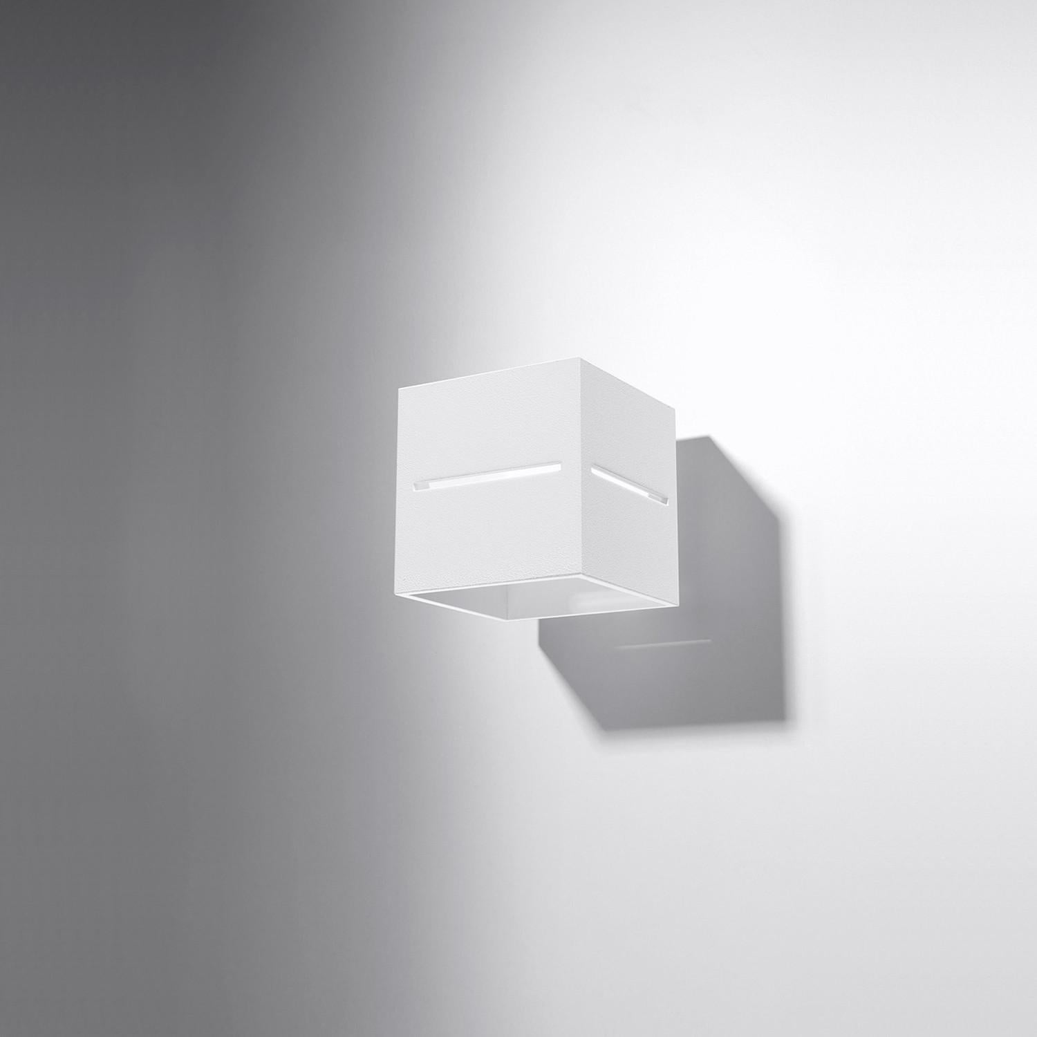 Kinkiet ścienny Lobo biały 1xG9x40W wym: 10 x 12 x 12 cm aluminium IP20 Sollux Lighting