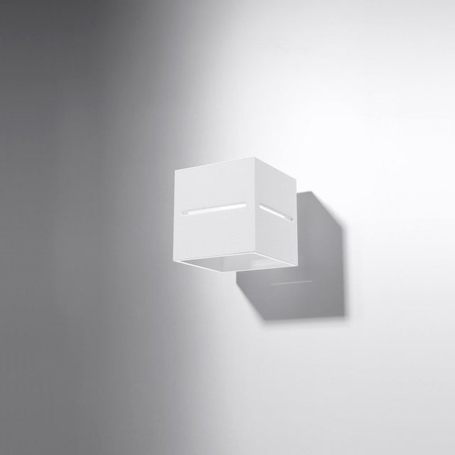 Kinkiet ścienny Lobo biały 1xG9x40W wym: 10 x 12 x 12 cm aluminium IP20 Sollux Lighting