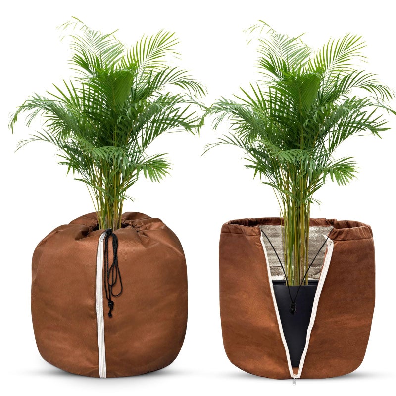 sztuki Termoizolacyjna osłona na rośliny doniczkowe cm g Ochrona przed mrozem ze sznurkiem ściągającym i zamkiem błyskawicznym