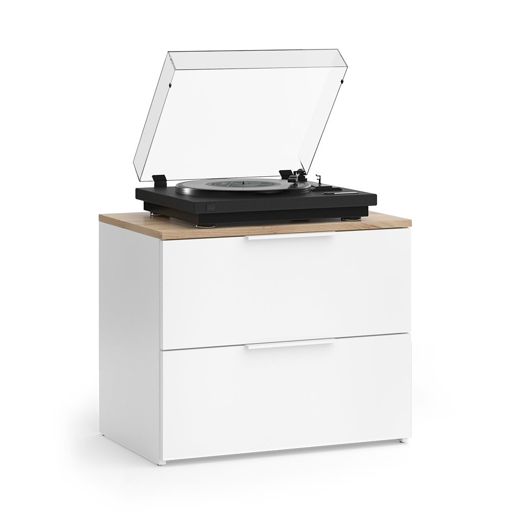 Vicco Commode Wido, Blanc/Sonoma, 60x50cm avec 2 tiroirs - 7
