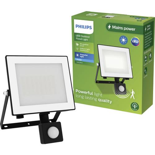 Naświetlacz LED Philips Projektor zewnętrzny z Czujnikiem Ruchu i Zmierzchu 30W 3200lm 5000K IP65 Czarny Lois
