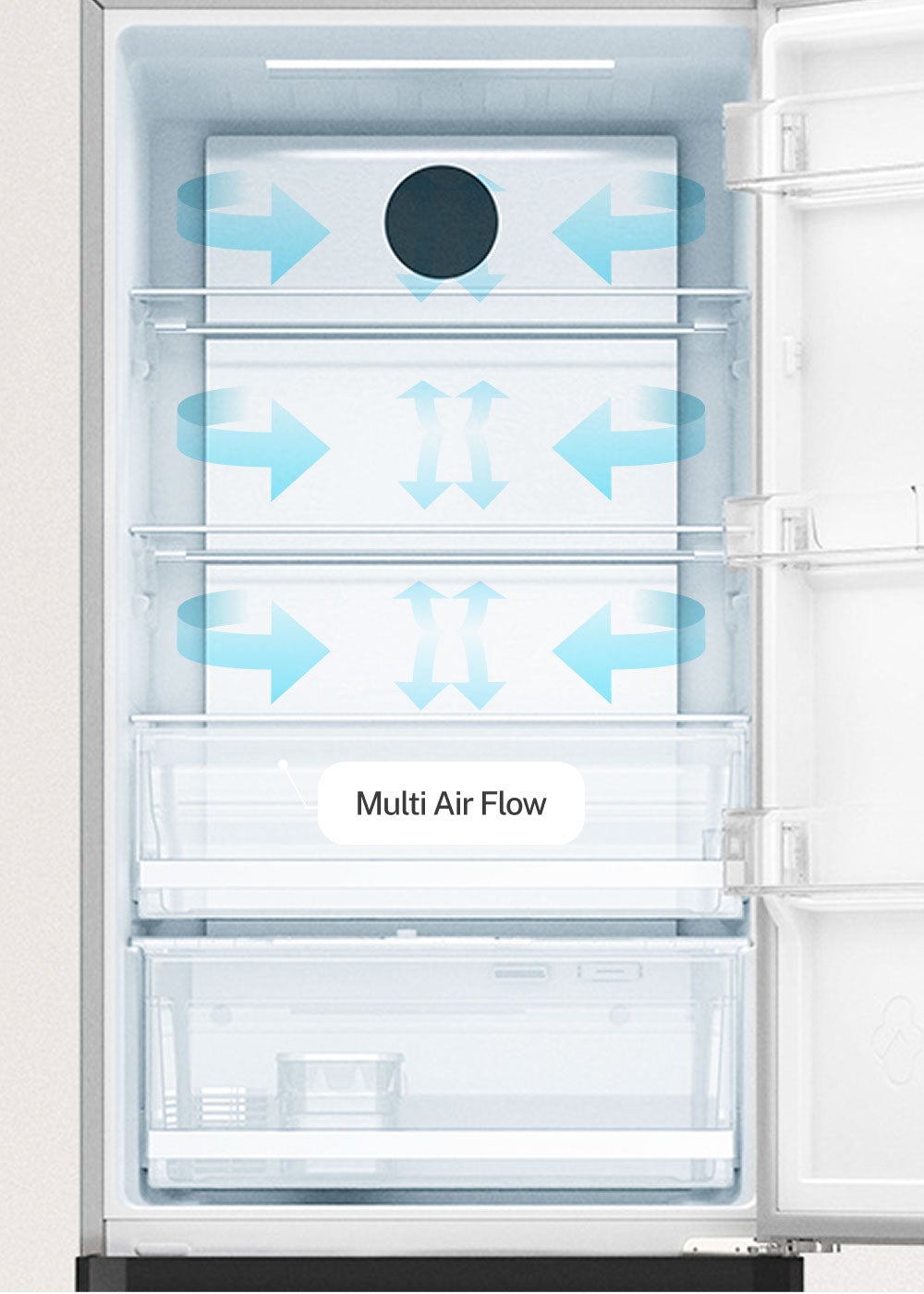 CREATE - FRIDGE STUDIO COMBI PRO 402 - Réfrigérateur-congélateur combiné 402L No Frost avec Space Pro et Care+- Inox - 5
