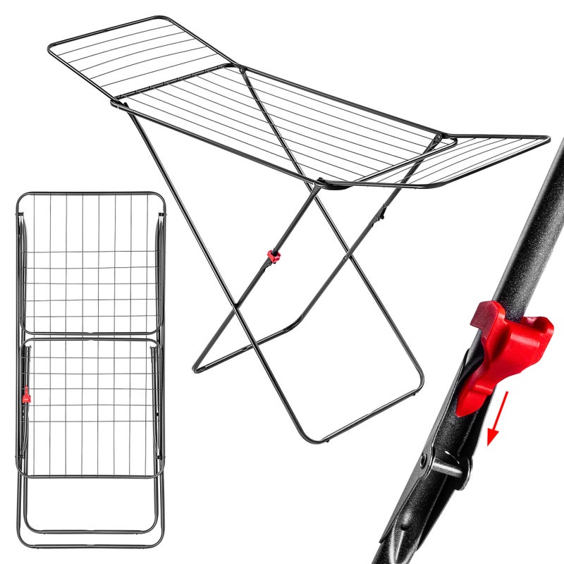 SUSZARKA NA PRANIE UBRANIA STOJĄCA DO UBRAŃ ROZKŁADANA BALKONOWA 18m DUŻA
