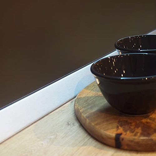 SET ALZATINA TRIANGOLARE IN ACCIAIO INOX PER CUCINA COMPLETA DI ACCESSORI LUNGHEZZA 2 METRI - 5