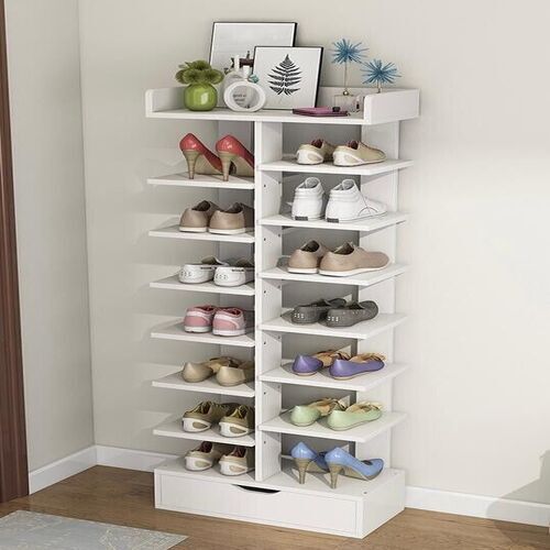 Scarpiera Organizer 10 Ripiani | Bianco, Per 20 Paia Di Scarpe, Per Armadio O Corridoio - Foto 10