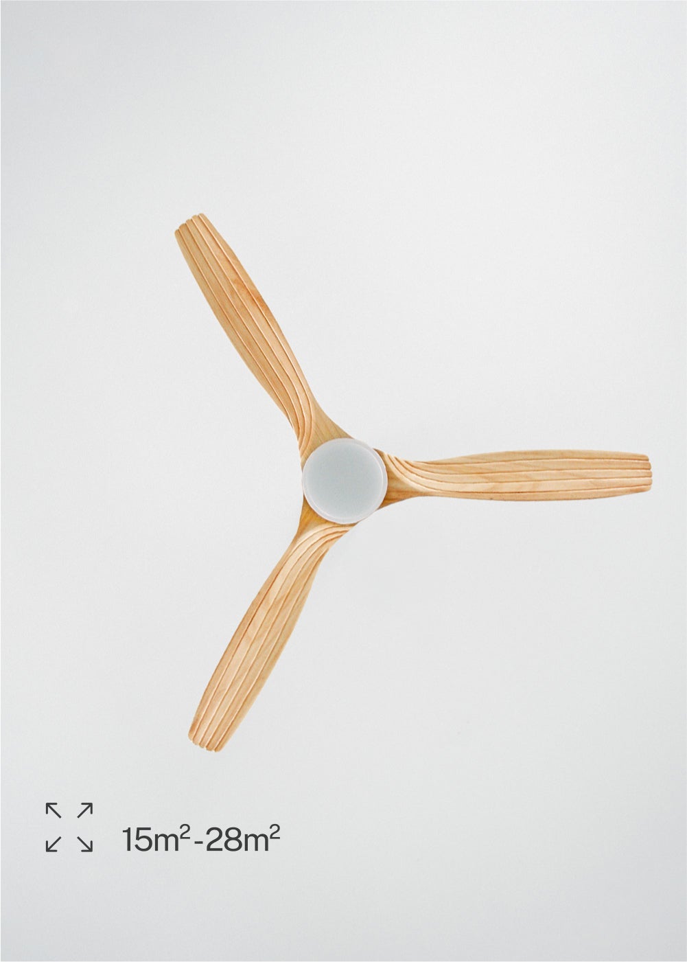 WINDLIGHT CUP DC - Ventilateur de Plafond 40W Silencieux Ø132 cm - Avec Lumière et Sans WIFI - 6