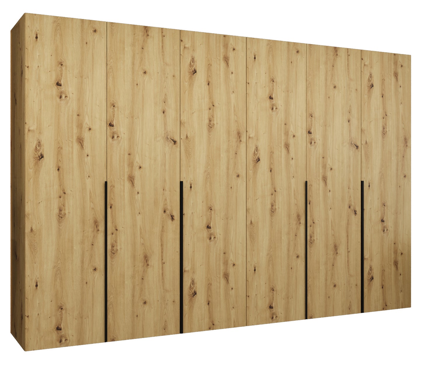 Szafa uchylna otwierana Alicante 1 300 x 52 x 202 cm artisan + u. czarny Abiks Meble