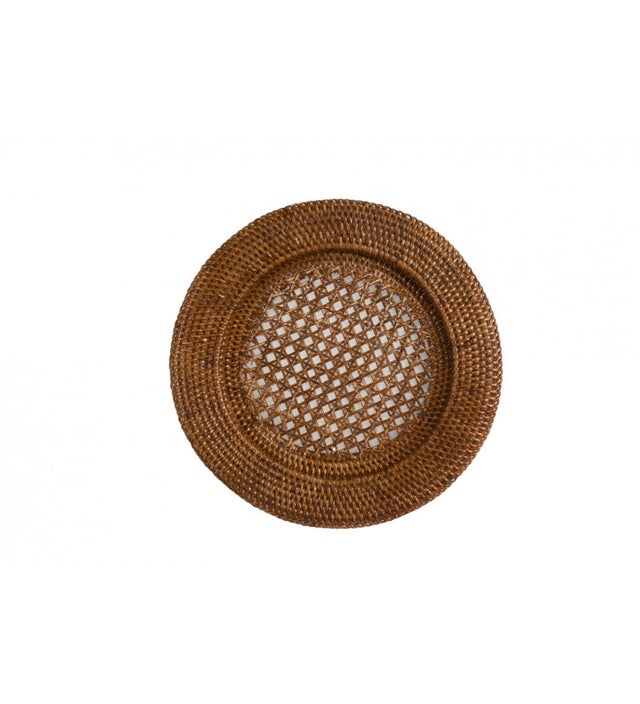 Sottopiatto rotondo in rattan marrone D32 cm Bamboo - Nardini Forniture