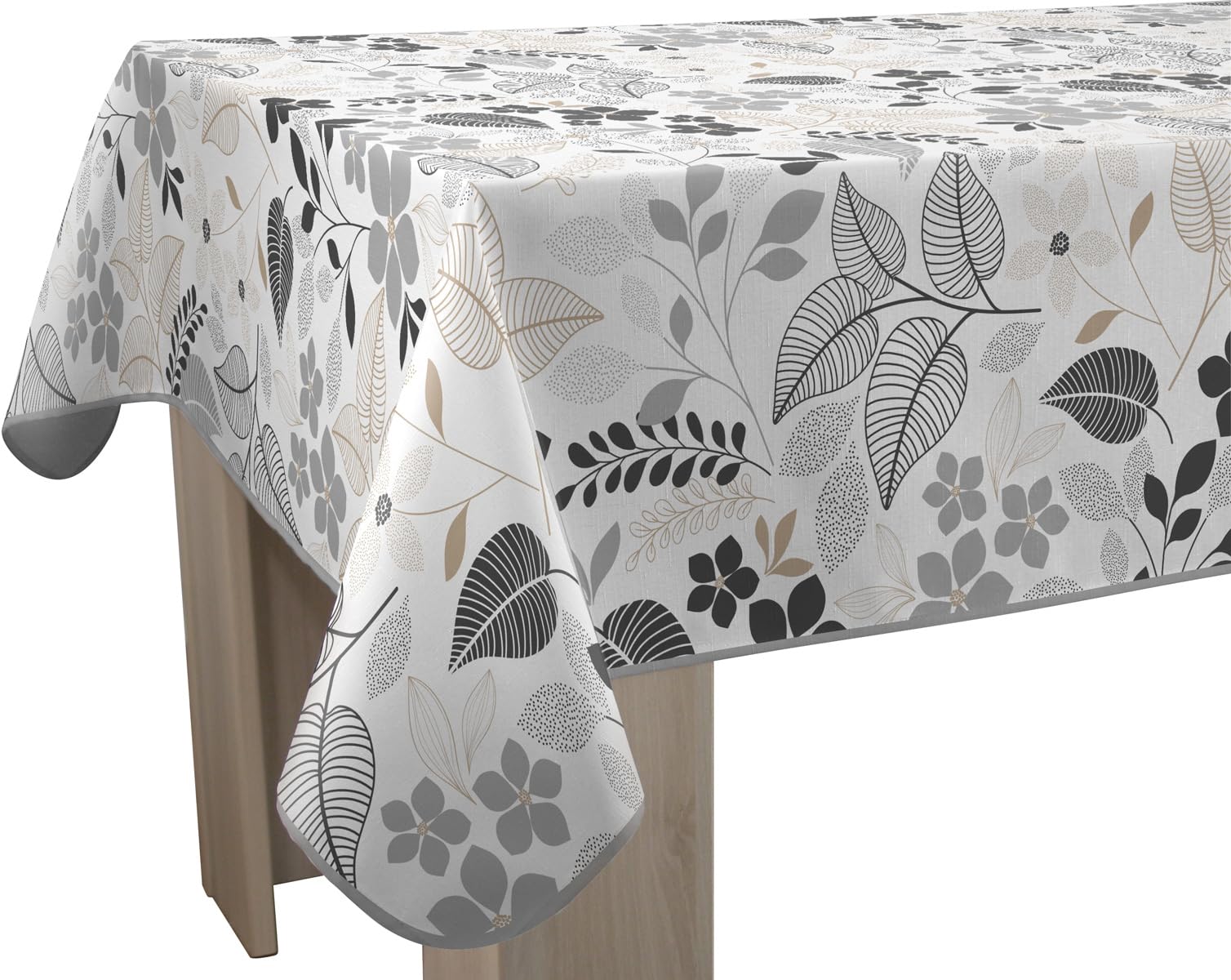 Tovaglia Antimacchia Rettangolare Biloba 150x300 Cm - Facile Manutenzione, Idrorepellente