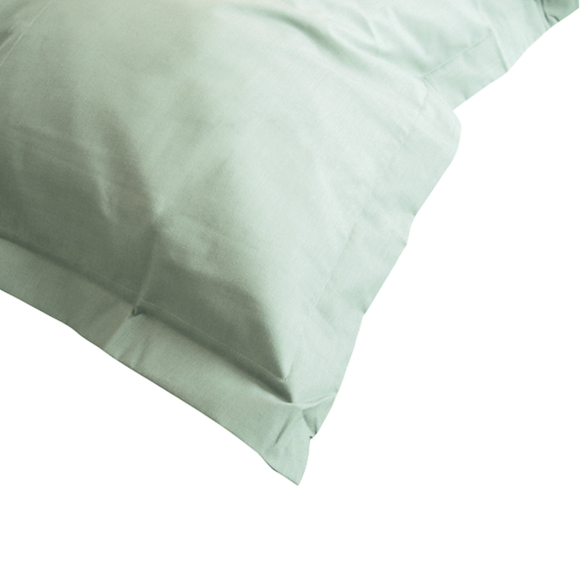 Taie d'oreiller uni 40x40 cm coton ALTO vert fleur d'amandier - 5