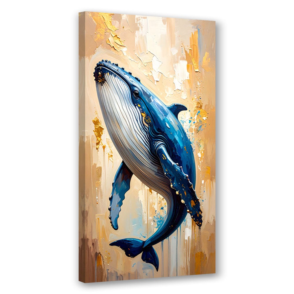 Obraz nowoczesny do salonu biura, Wieloryb Ssaki Ocean Zwierzęta 40x80