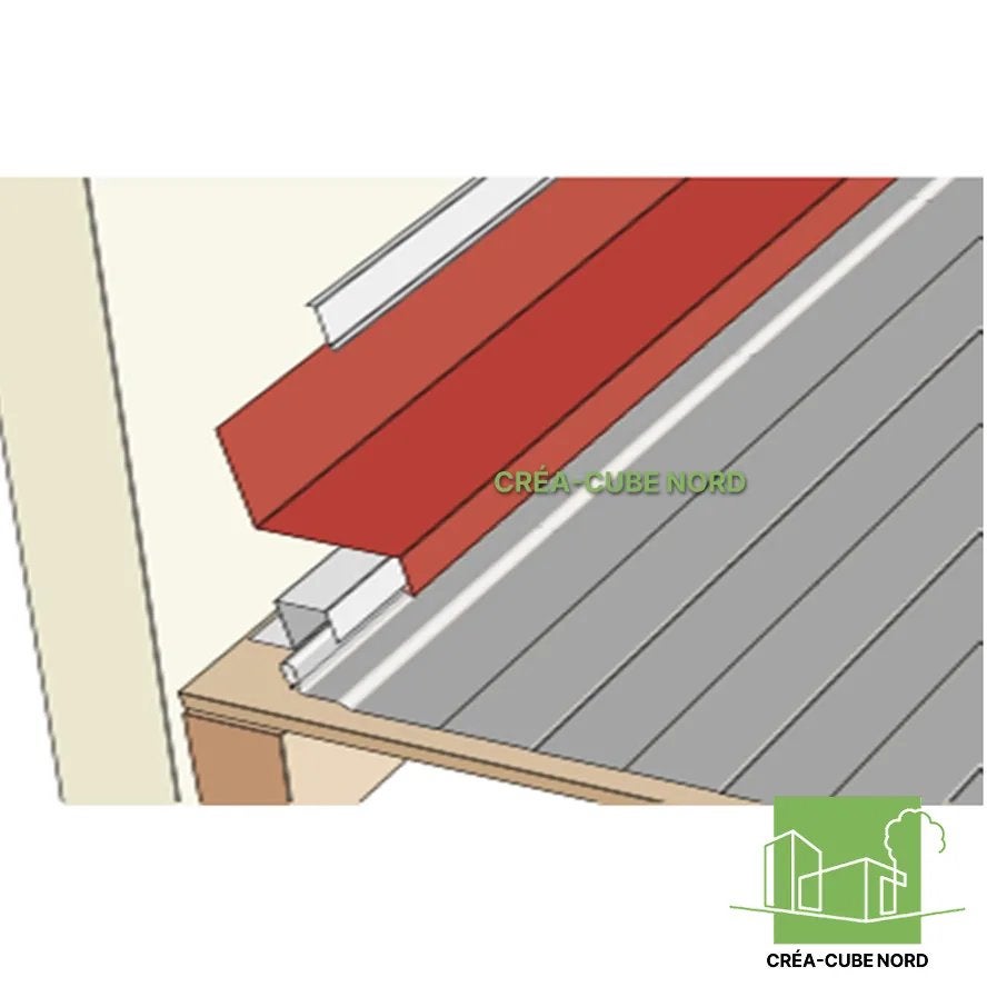 Rive Contre Mur Bac Acier - 2.10m - Noir | Leroy Merlin
