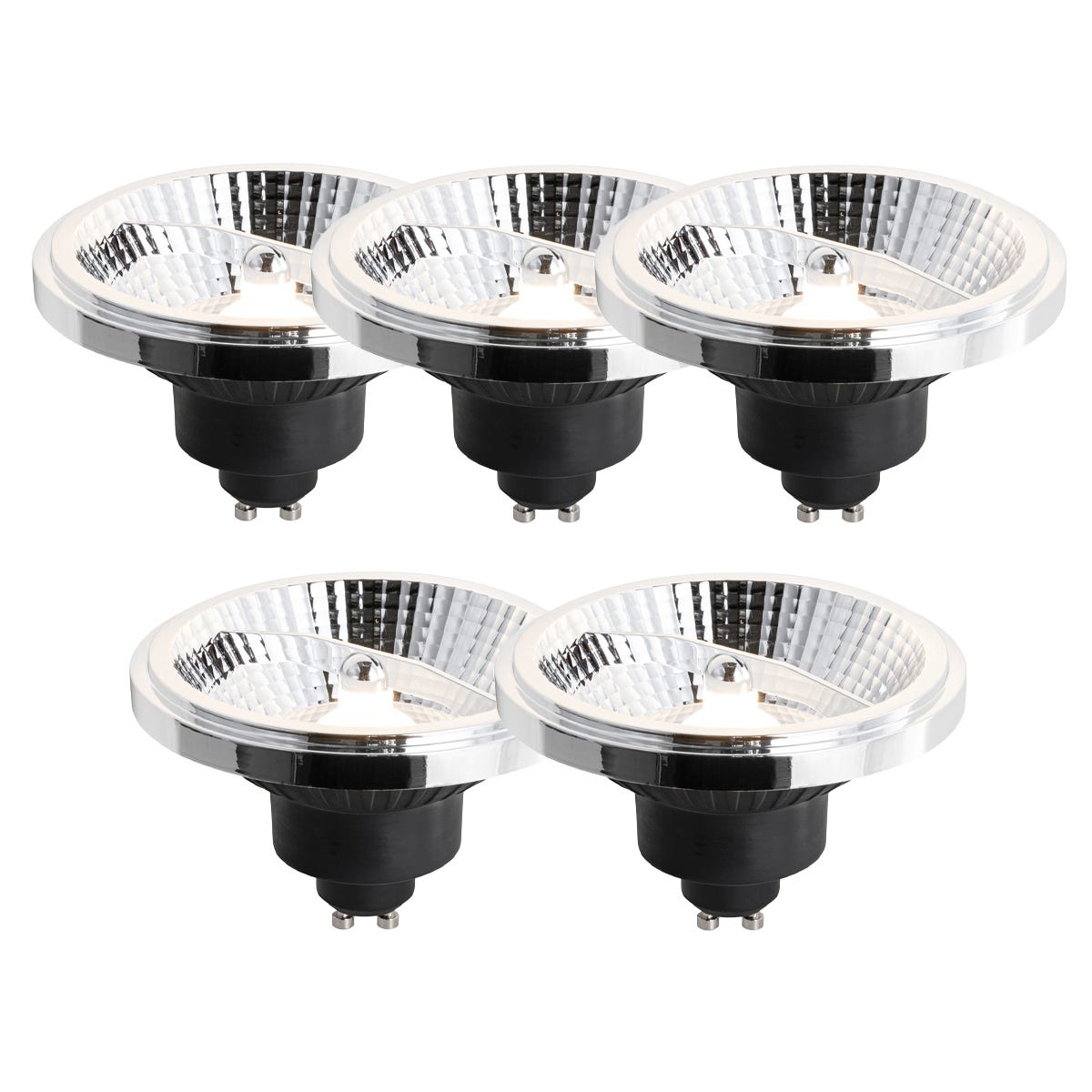 Led 111 Lot de 5 ampoules LED GU10 à intensité variable 111 mm 10,5 W 770 lm 3 ...