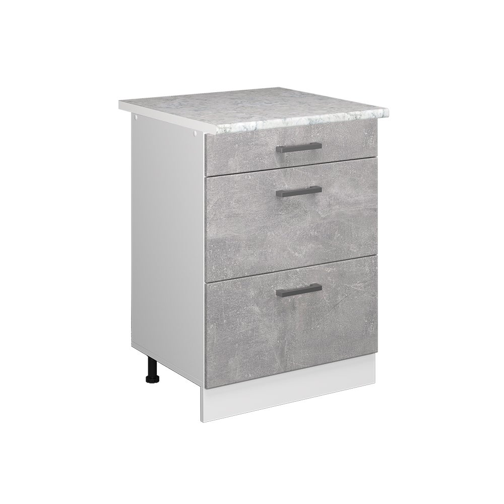 Vicco Uniwersalna jednostka bazowa R-Line, Beton, 60 cm z szufladami