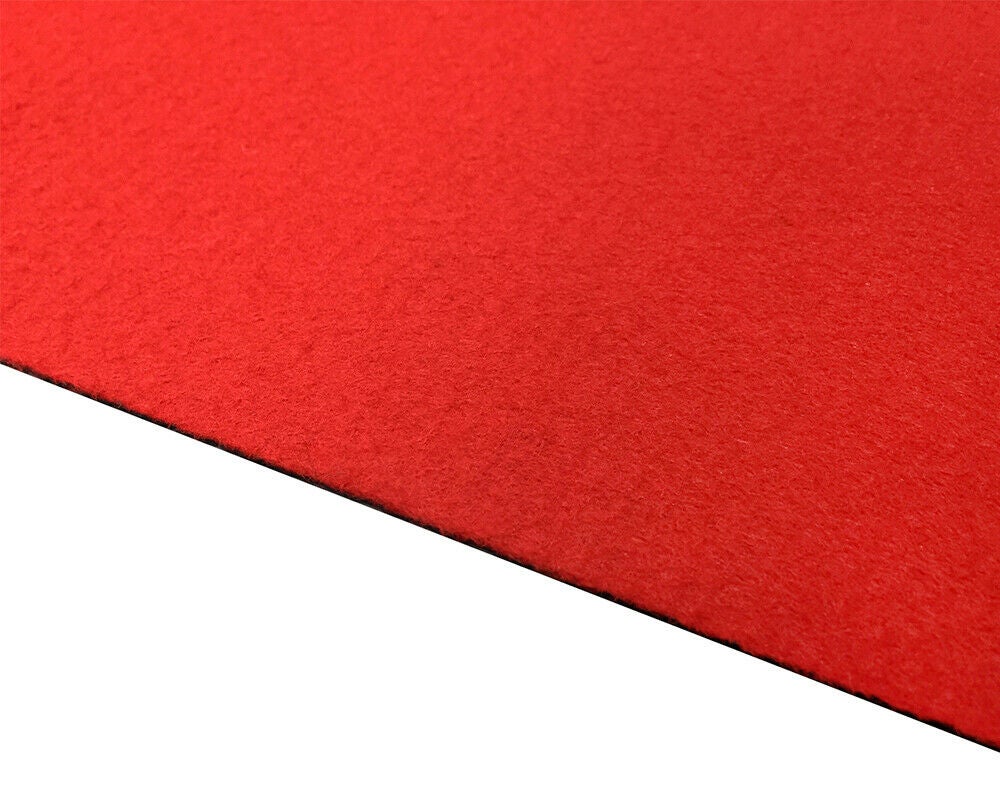Tapis Coureur Au Mètre H100 Cm Antidérapant Moquette Entrée Couloir Boutique Rouge - 2