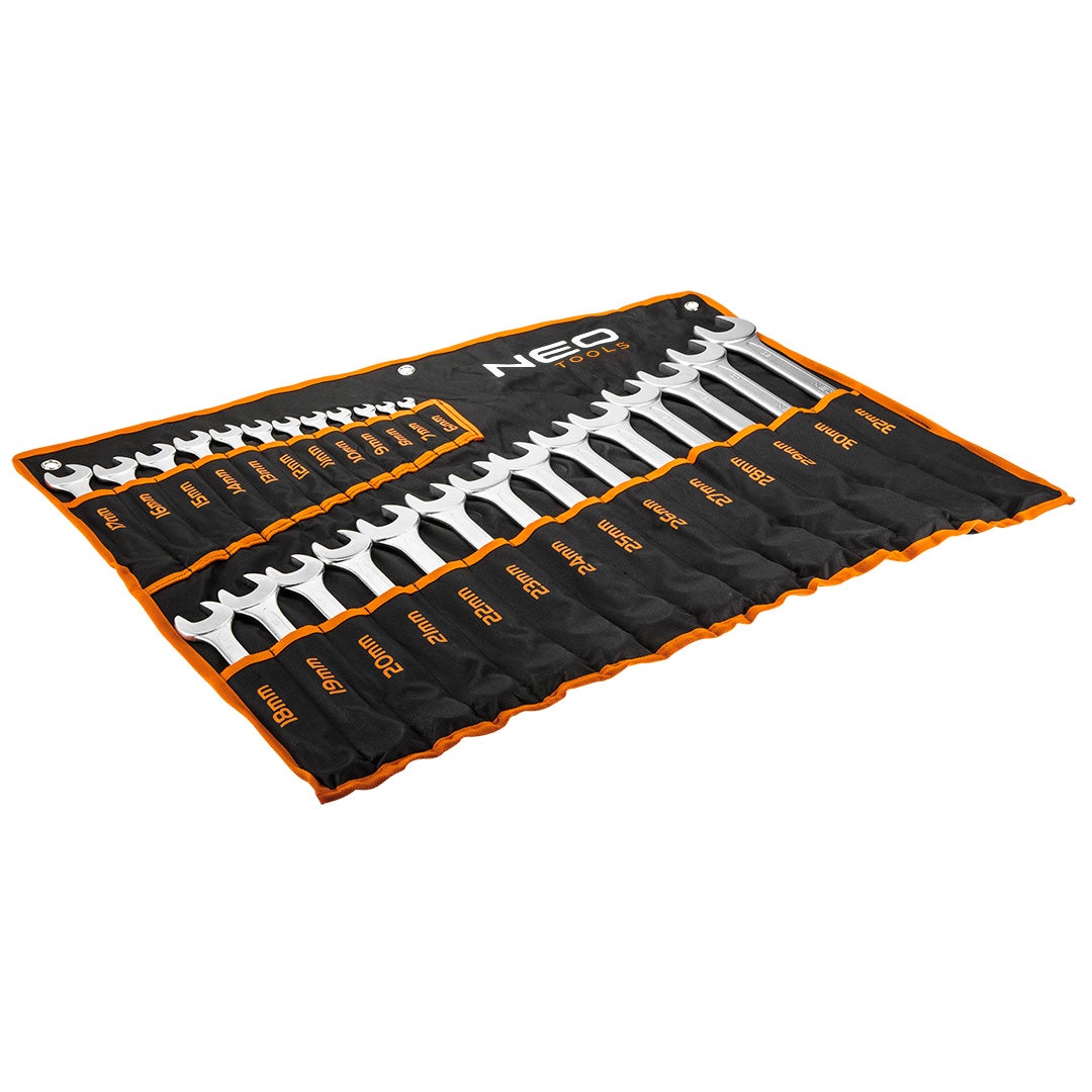 Klucze płasko-oczkowe 6-32 mm, zestaw 26 szt. NEO TOOLS