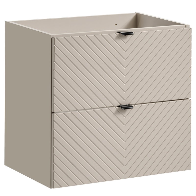 Szafka łazienkowa VIVA 60 cm kaszmirowa frezowany front 2 szuflady