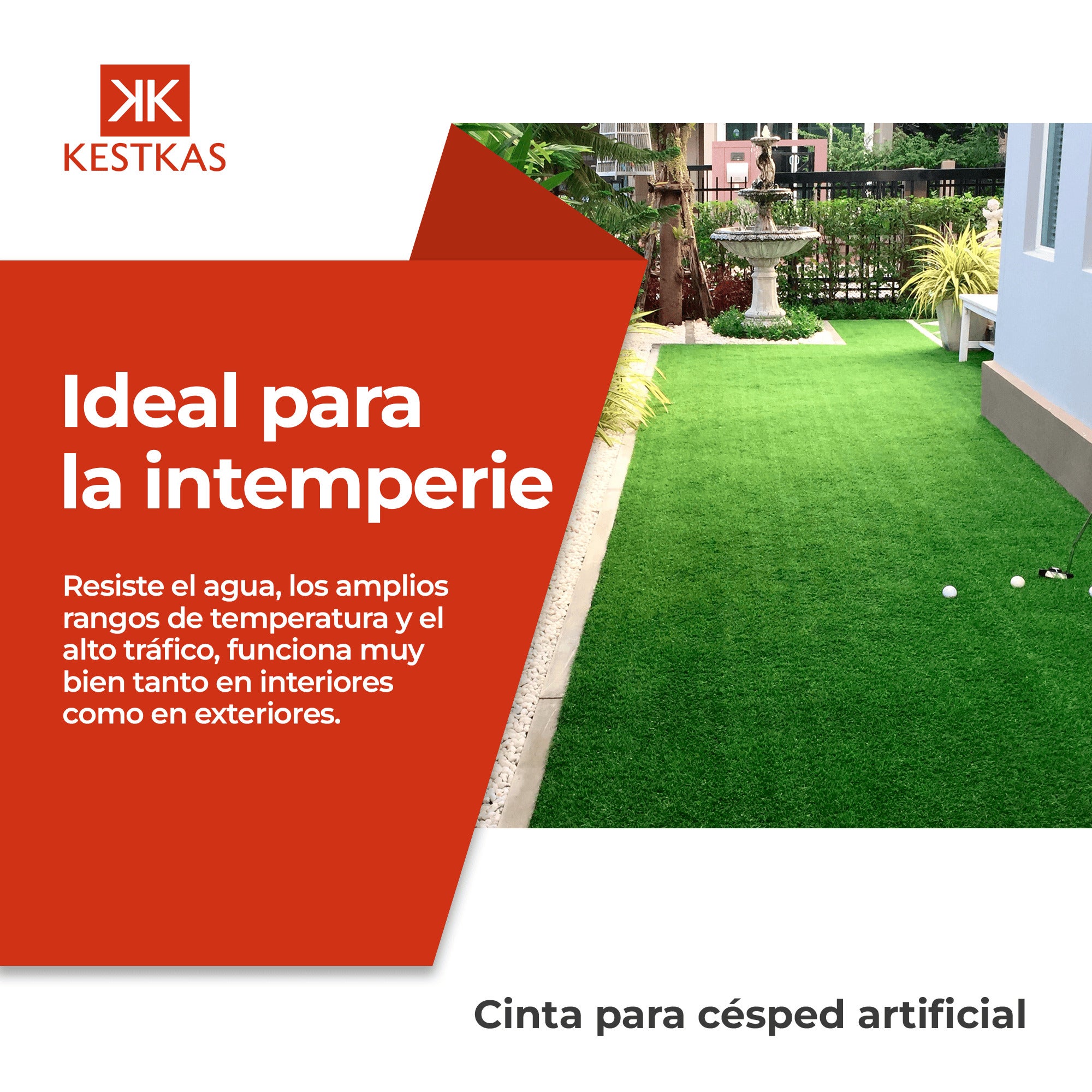 Fita de União AutoAdesiva 15 cm x 10 m para Grama Artificial - KESTKAS - Fita de junta autoadesiva para grama artificial - 5