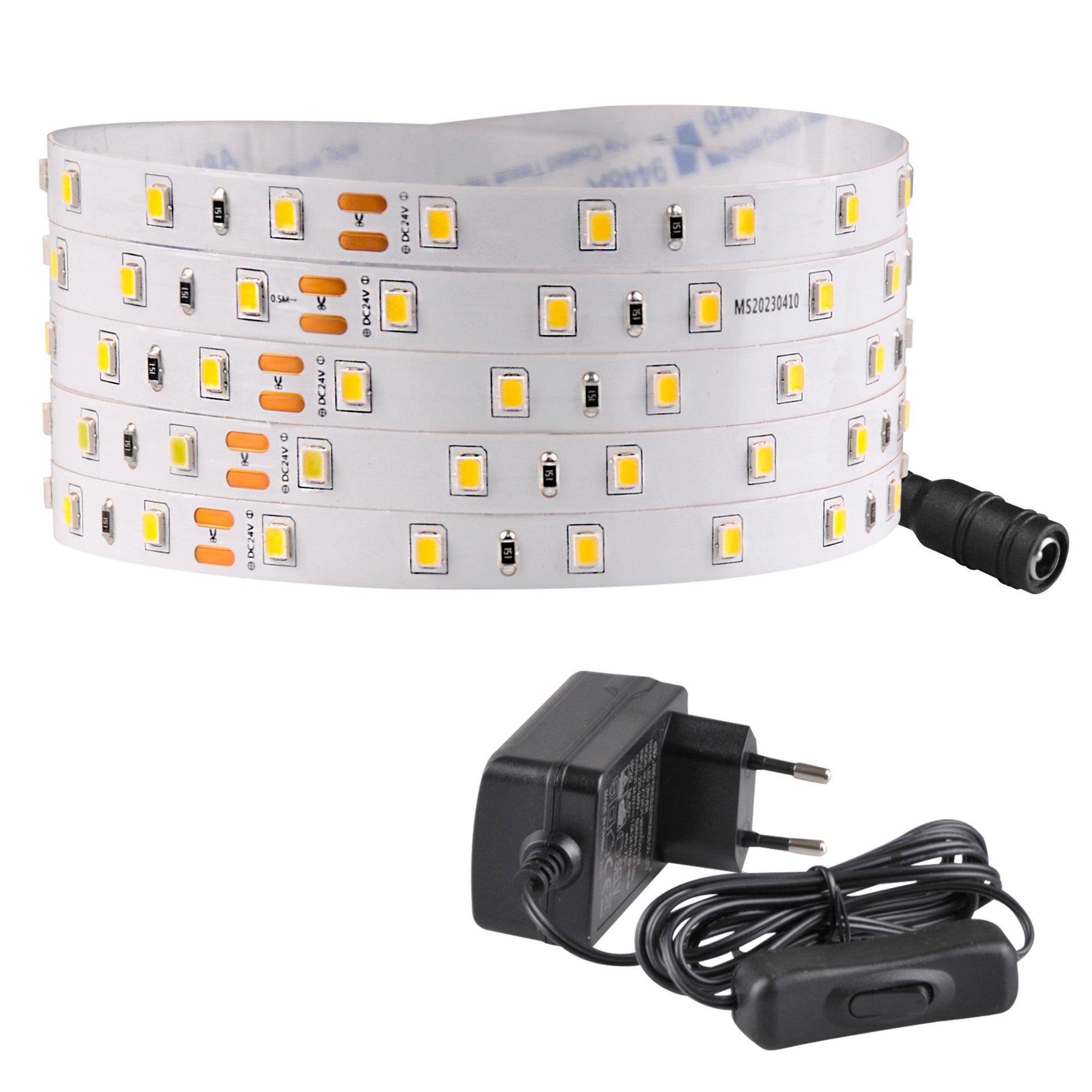 Zestaw taśma LED 24V 2m IP20 4000K zasilacz |włącznik ON/OFF 319135 Polux