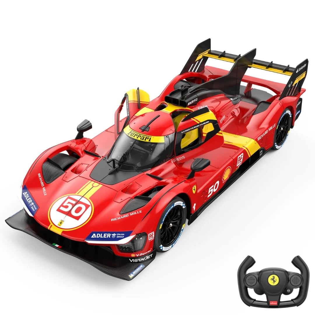 Voiture Télécommandé Ferrari 499P LMDh 1:14 - LeMans - 9 km/h - Rouge ...