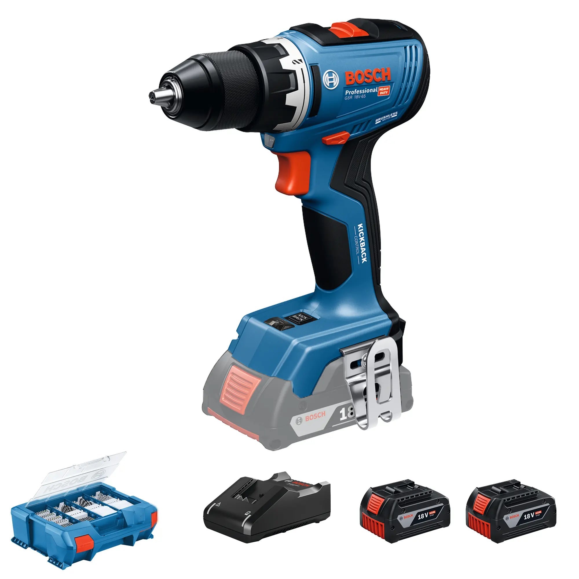 Bosch Professional 18V System Akku Schlagbohrmaschine GSB 18V-90 C (2.100 min⁻¹, bürstenloser
