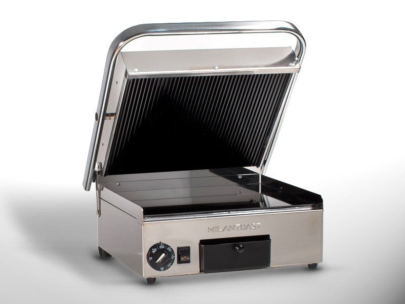 Parrilla panini en vitrocerámica - l/r ideal para panini, fougass, milantoast de carne y verduras