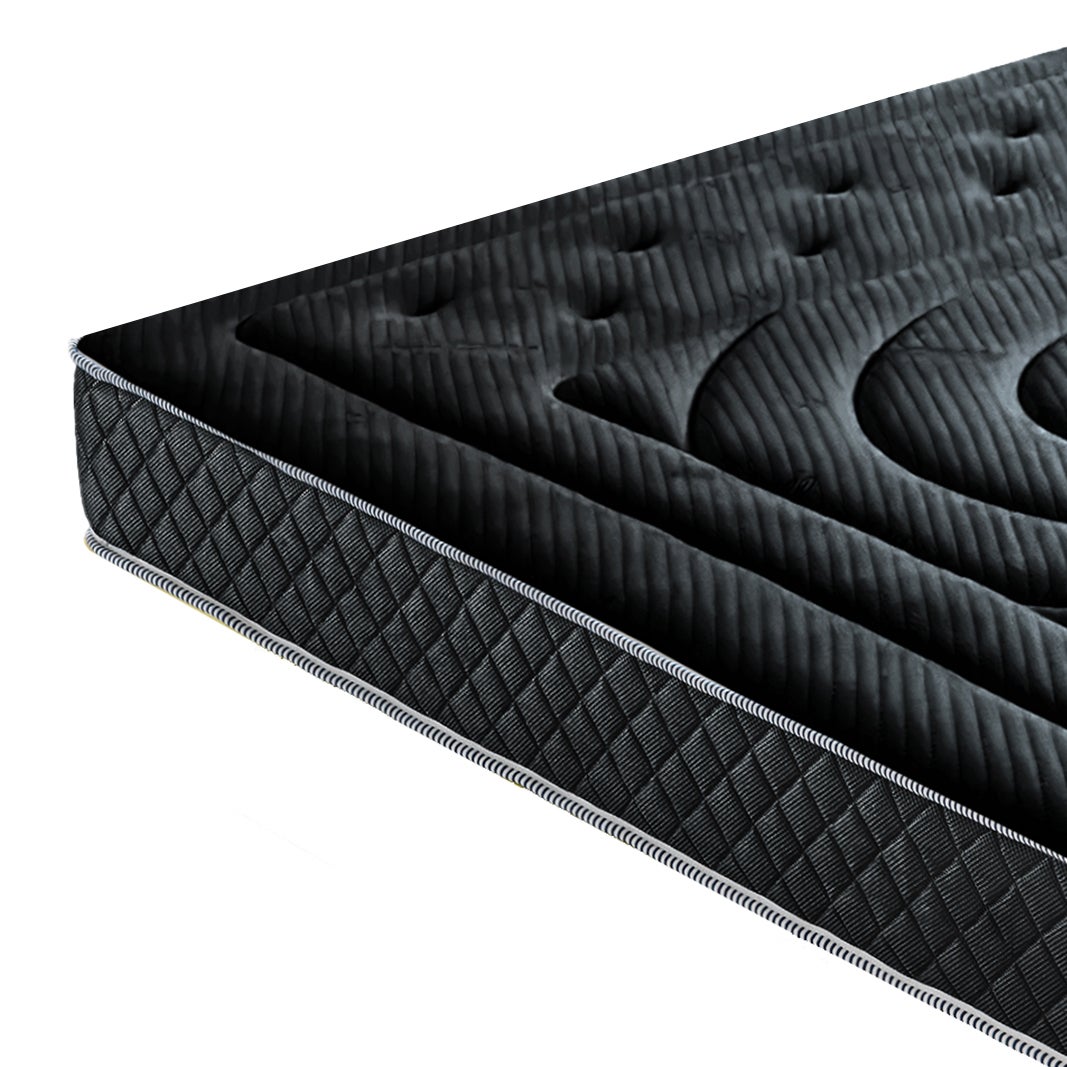 MaterassieDoghe - Colchão 140x200 de espuma viscoelástica - BlackMoon - 21 cm de altura - revestimento de grafeno - 4