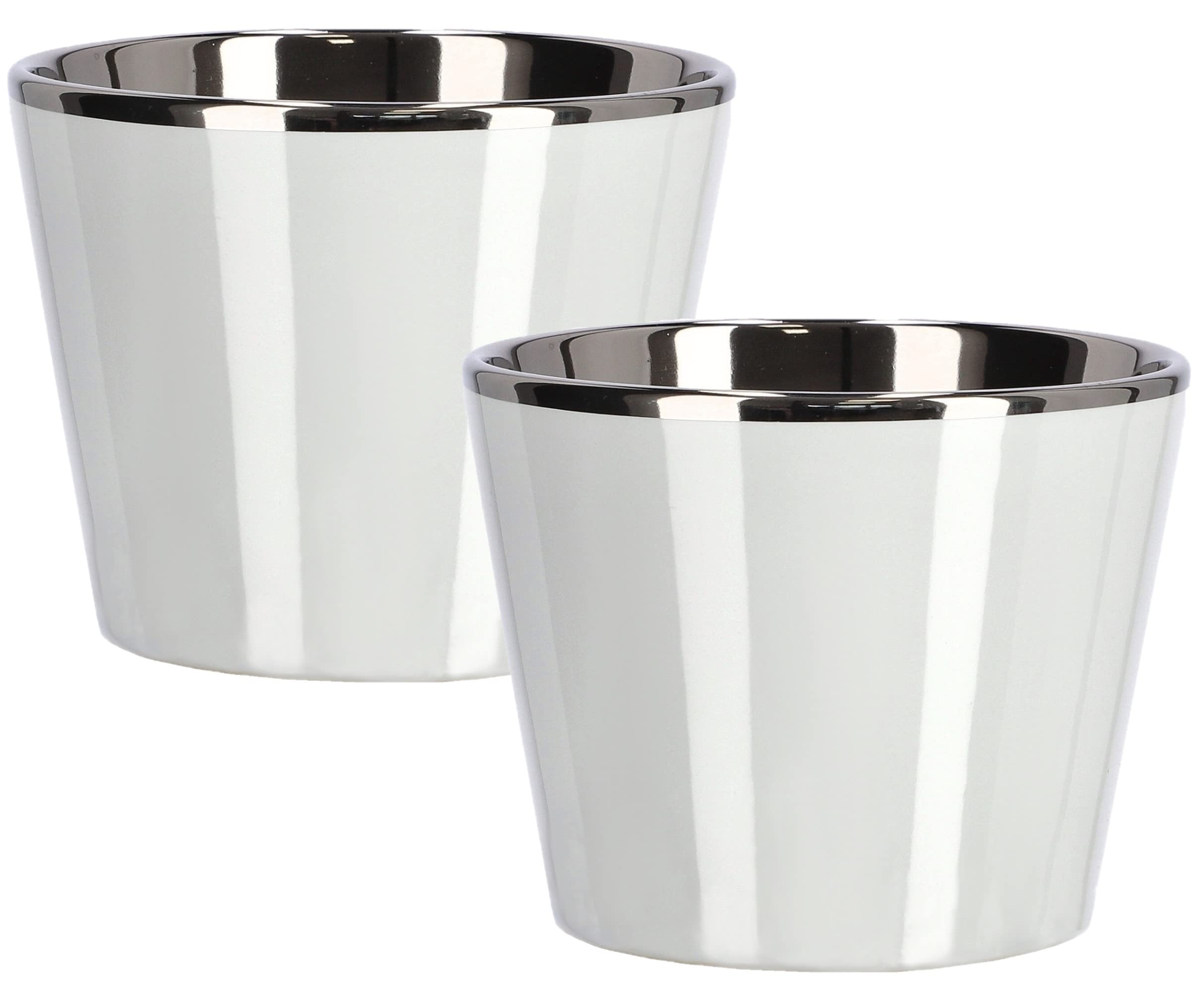 2x doniczka donica osłonka 11 ceramika szkliwiona - KOTARBAU