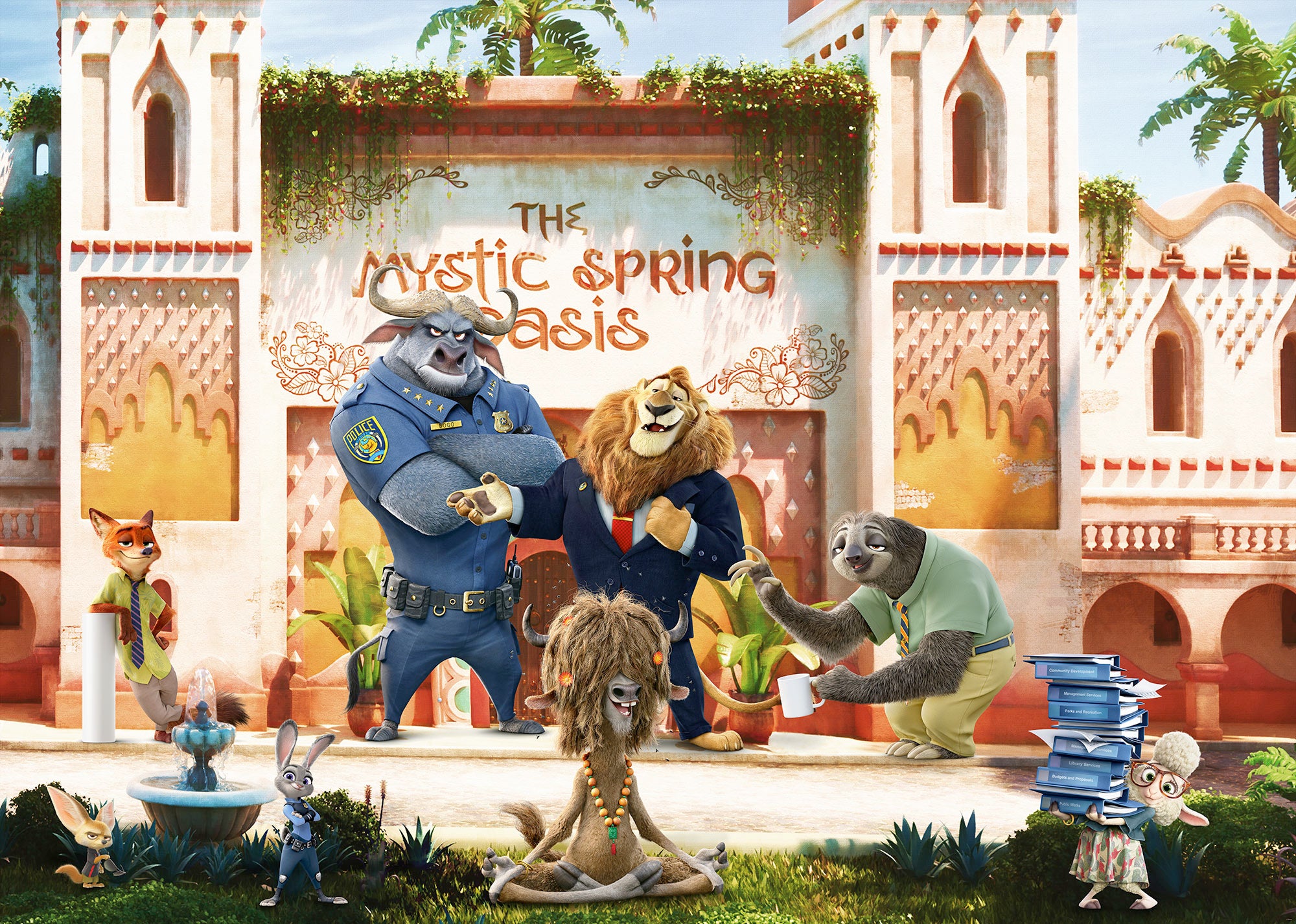 Fototapeta Disney Zootropolis wielokolorowym - 350 x 250 cm - KOMAR